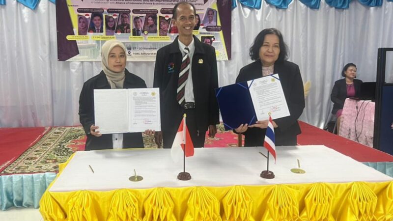 Perkuat Kerjasama Bidang Tri Dharma PT, FEB Uniku Teken MoA dengan TGBC Thailand